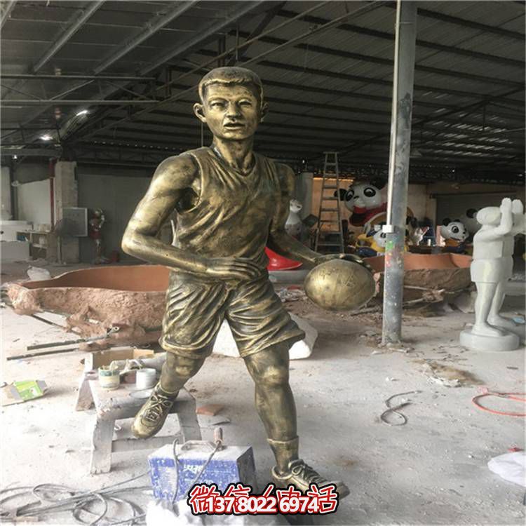 玻璃鋼仿銅人物擺件，點亮校園廣場