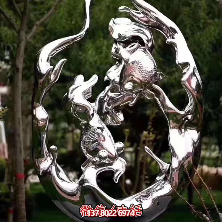 不銹鋼雕塑，為景觀廣場和園林增添抽象藝術