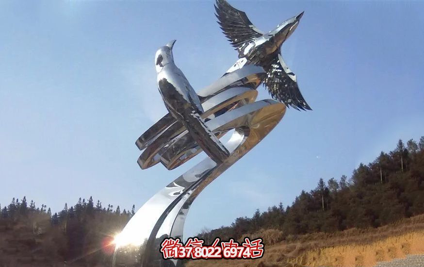 不銹鋼和平鴿雕塑,營造和諧的園林景觀 不銹鋼和平鴿雕塑,營造和諧的園林景觀