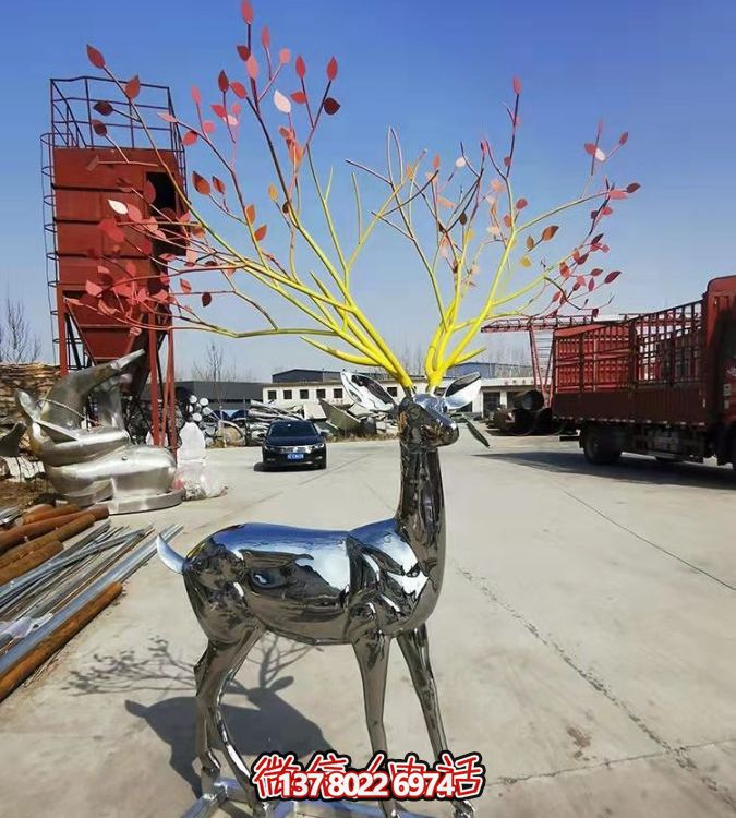 鏡面反射的大型梅花鹿，讓你輕松擁有完美的景觀