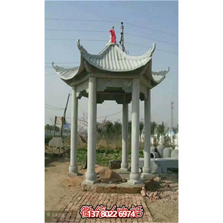 精美雕刻石頭涼亭，享受乘涼休息的樂(lè)趣