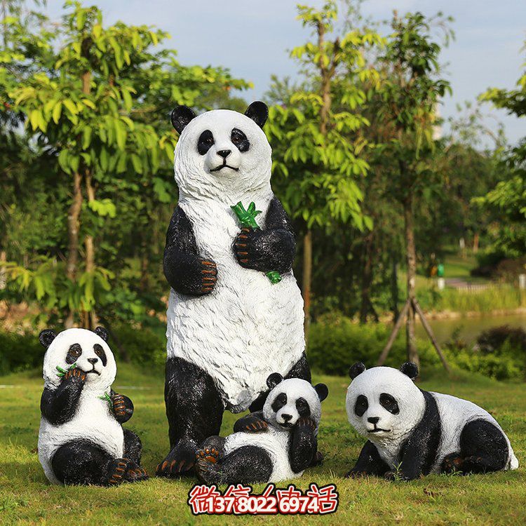 玻璃鋼仿真熊貓，讓動物園的動物更加生動