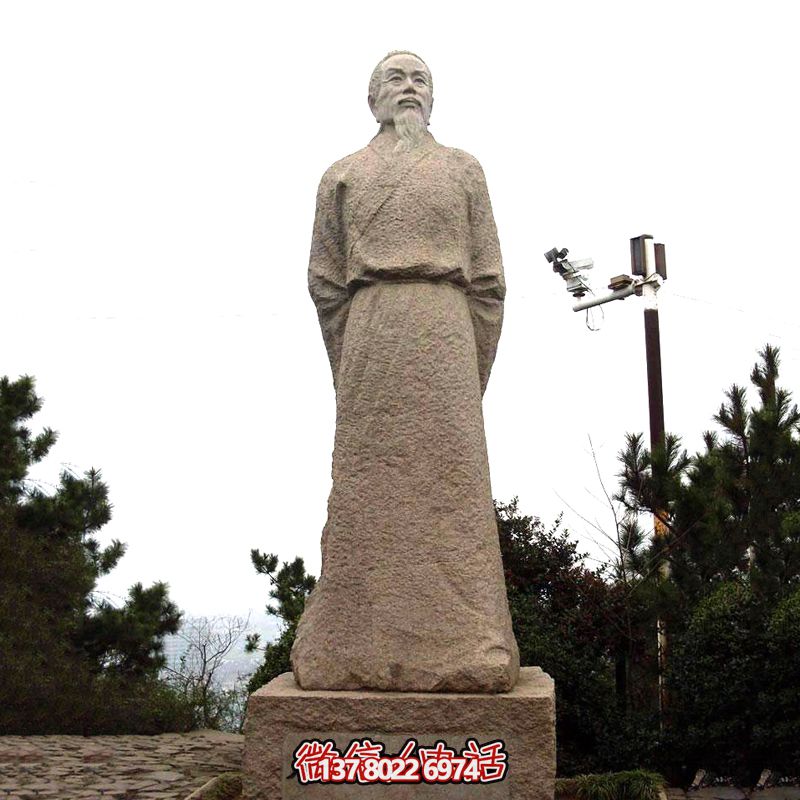 賀知章砂巖石雕像，感受歷史魅力