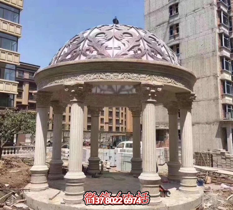 歐式羅馬涼亭，營造優雅小區花園