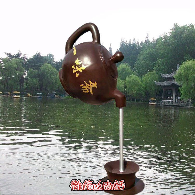 大型仿銅玻璃鋼懸空流水?dāng)[件，點(diǎn)綴園林景觀(guān)