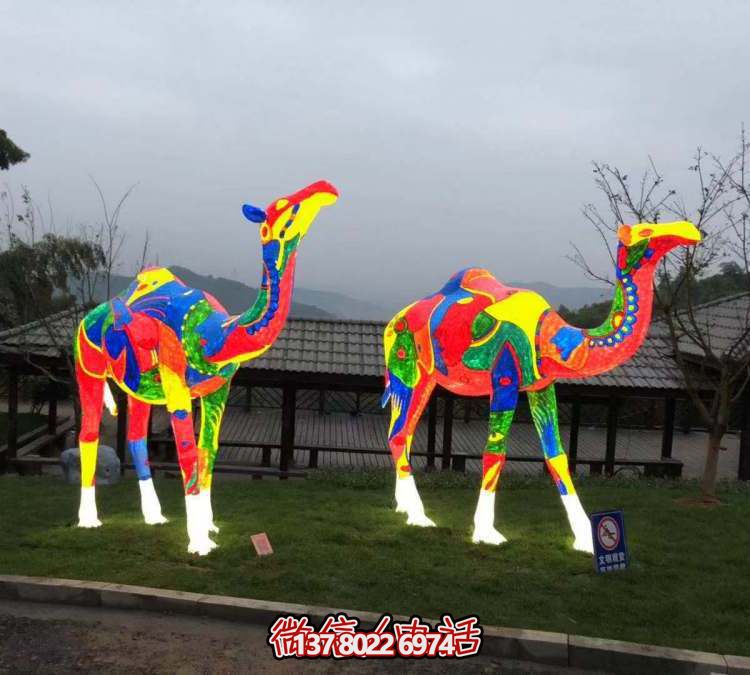 LED戶(hù)外照明景觀駱駝雕塑