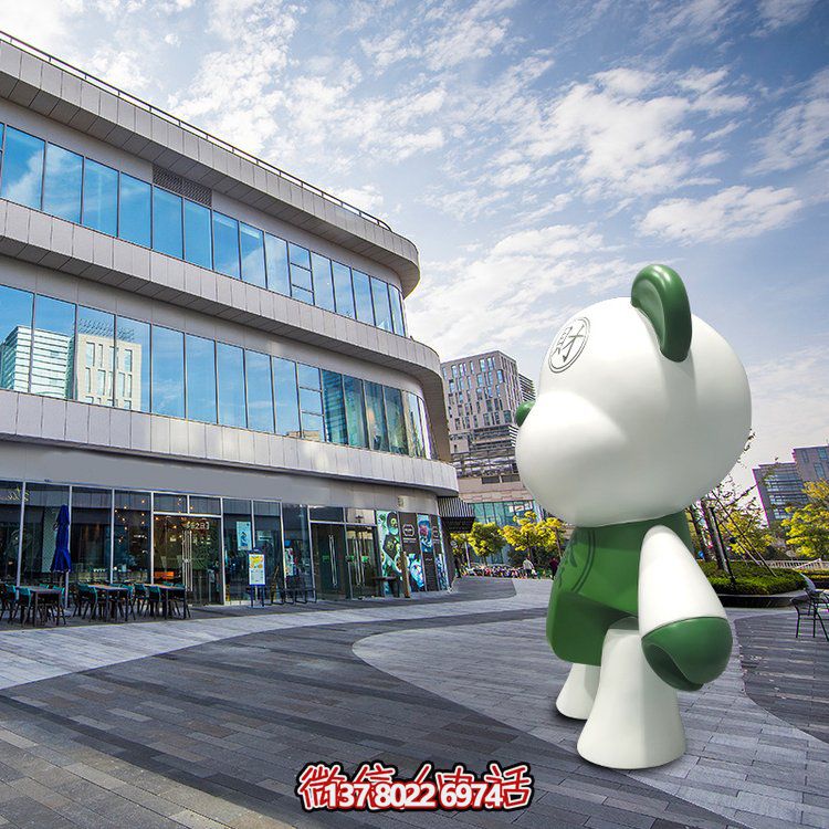 玻璃鋼創(chuàng)意熊雕塑，點(diǎn)亮商場(chǎng)卡通園林景觀