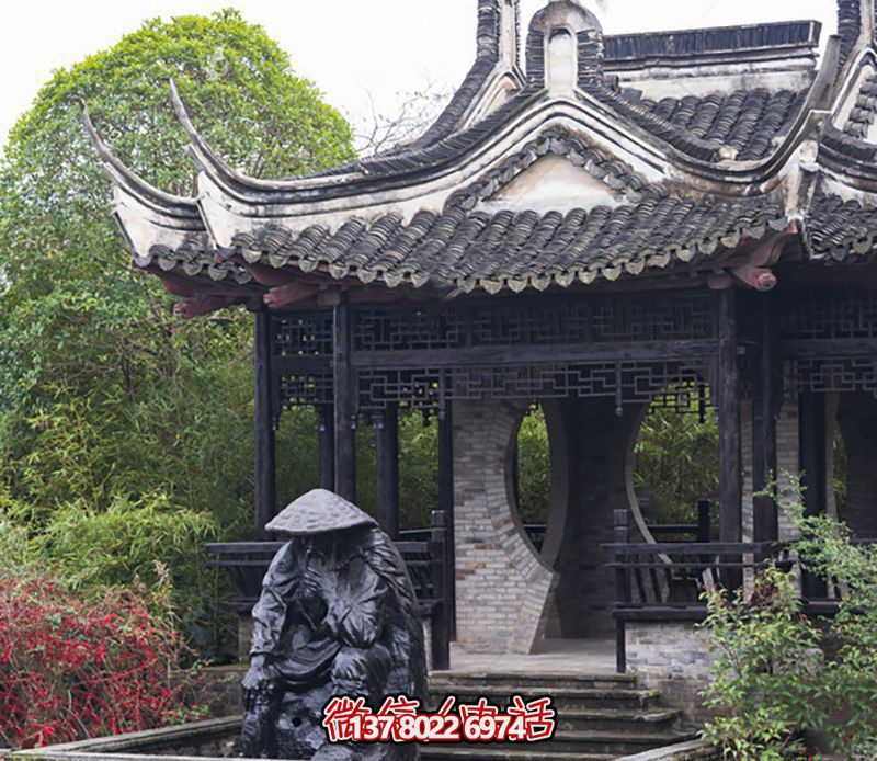 姜太公玻璃鋼仿銅雕塑為景區園林增添獨特美感 姜太公玻璃鋼仿銅雕塑為景區園林增添獨特美感