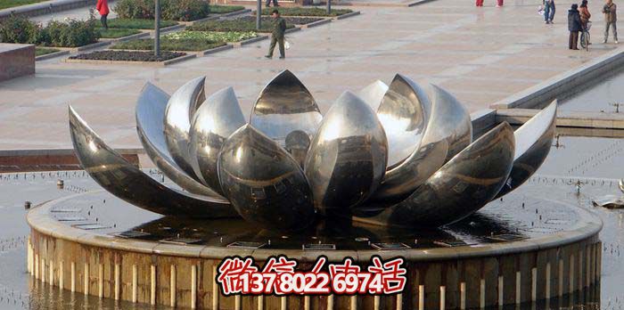 室外不銹鋼噴泉雕塑，讓廣場與公園更加美麗