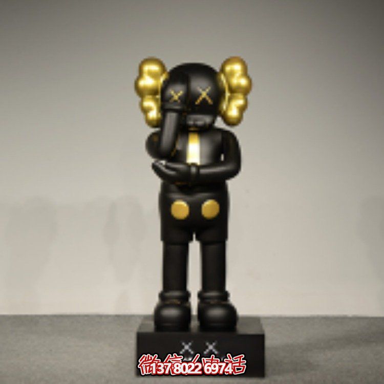 現(xiàn)代簡約芝麻街紅色裝飾玻璃鋼網擺件