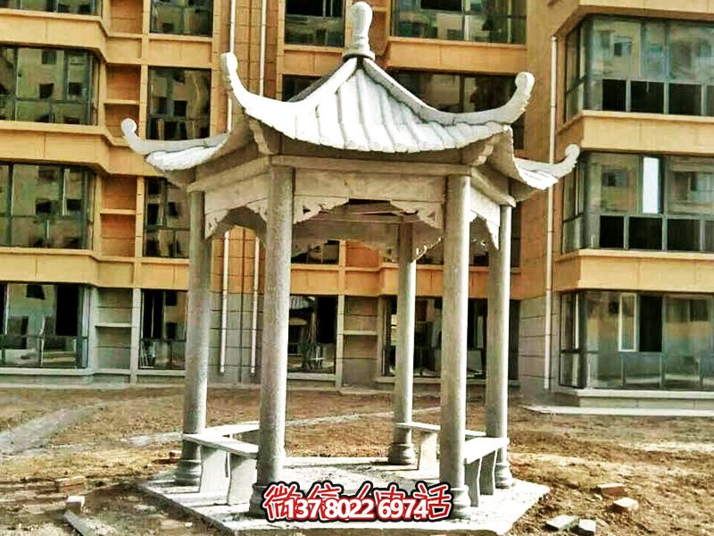 仿古建筑涼亭，為小區、公園、草坪提供休息雕塑美化