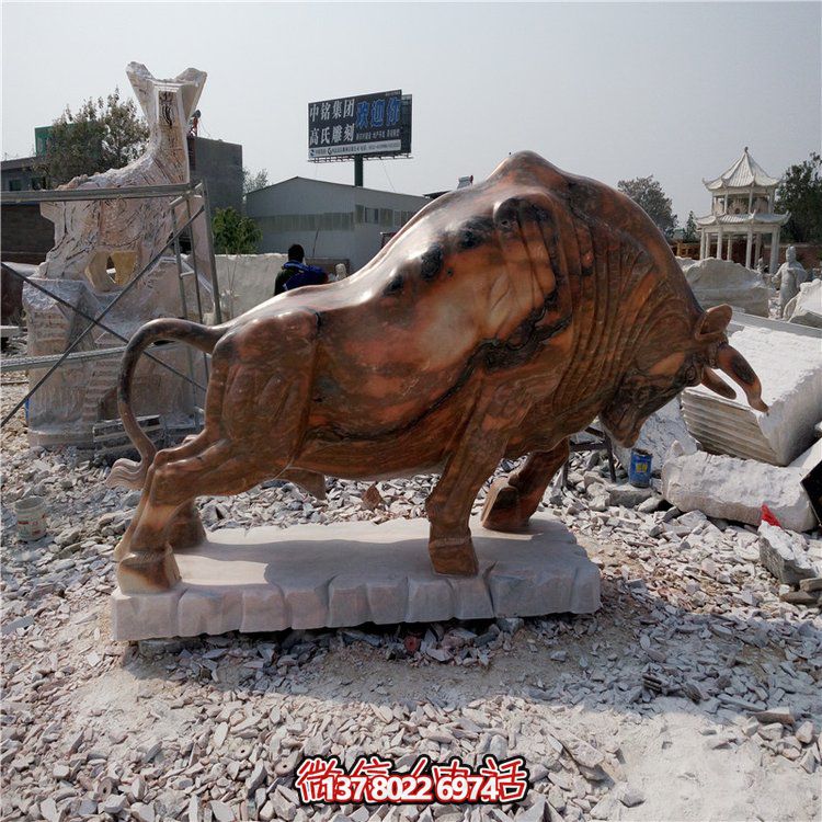 奮進(jìn)牛大型銅雕景觀(guān)擺件
