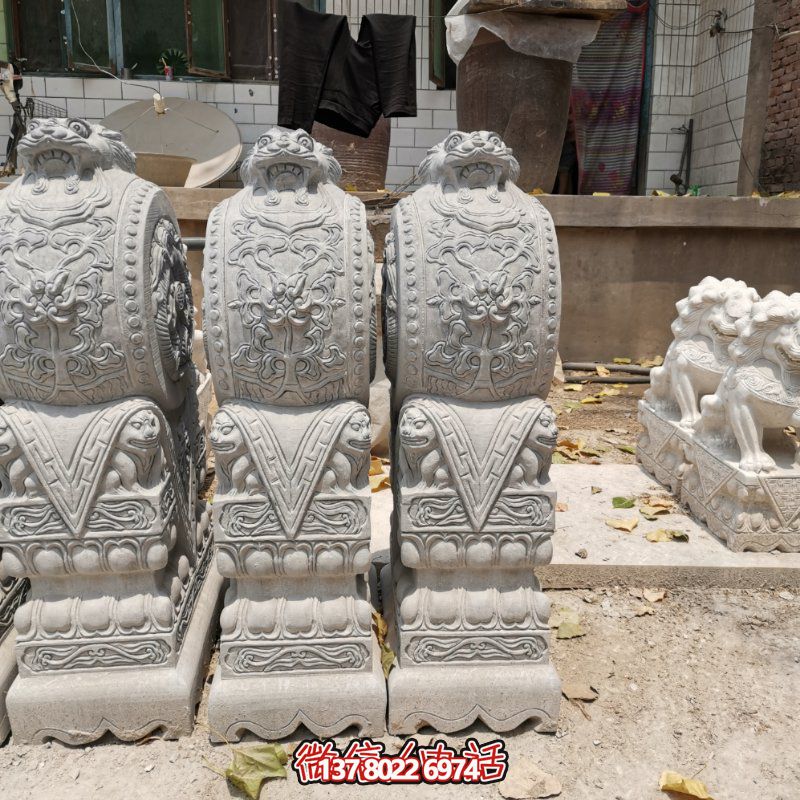 精美古典石雕擺件，美化庭院景觀