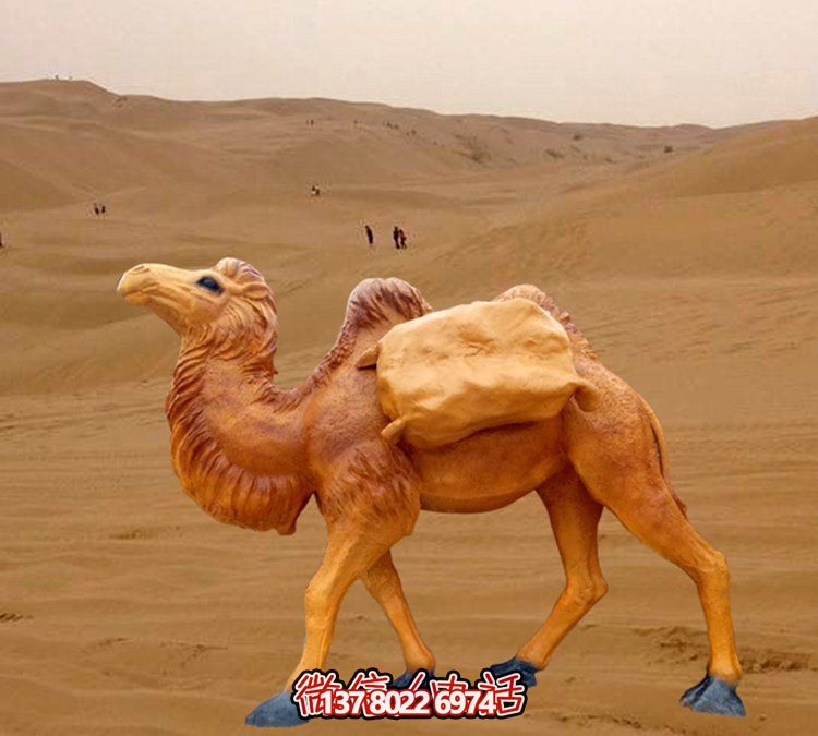 仿真駱駝雕塑，裝點園林廣場