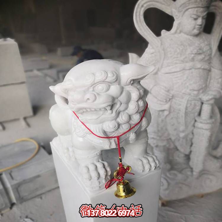 雕塑藝術家手工制作的大型戶外園林景觀鎮(zhèn)宅招財石獅子