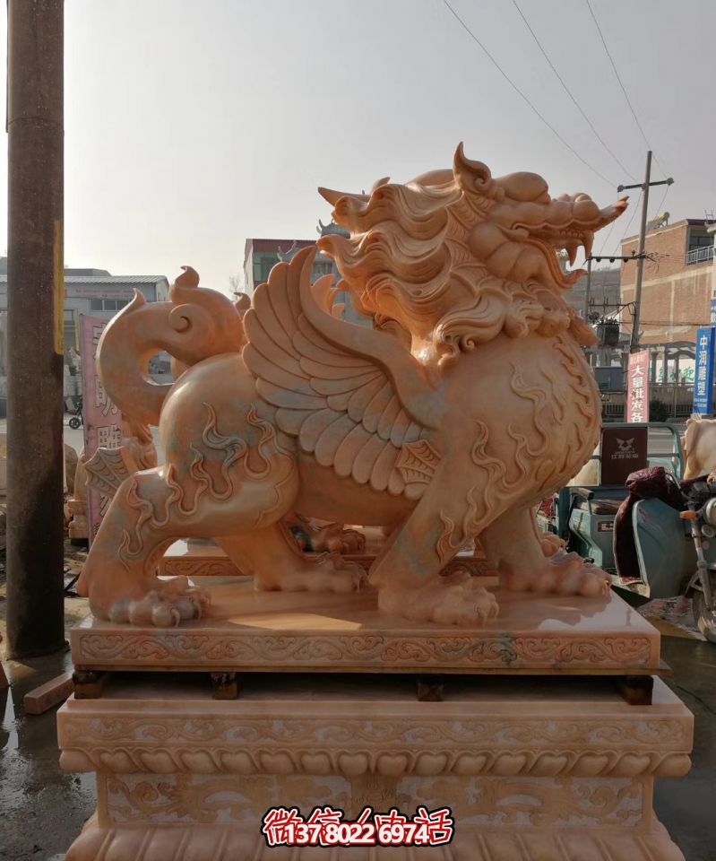 戶外園林景觀大型神獸景觀會飛的貔貅雕塑 戶外園林景觀大型神獸景觀會飛的貔貅雕塑