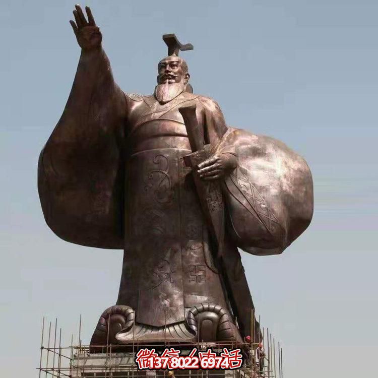 景區(qū)廣場裝飾鑄銅大型歷史人物秦始皇雕像
