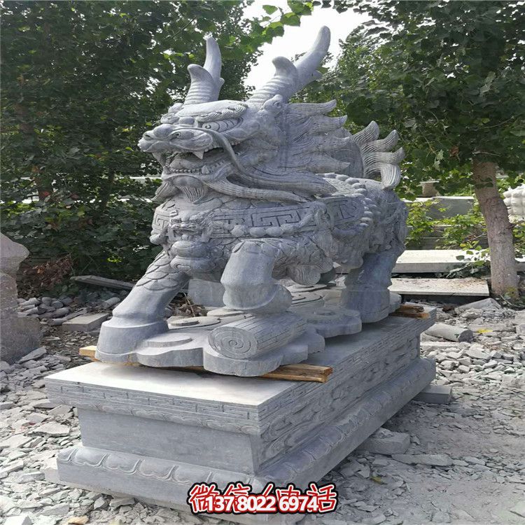 戶外園林大型景觀麒麟雕塑 戶外園林大型景觀麒麟雕塑