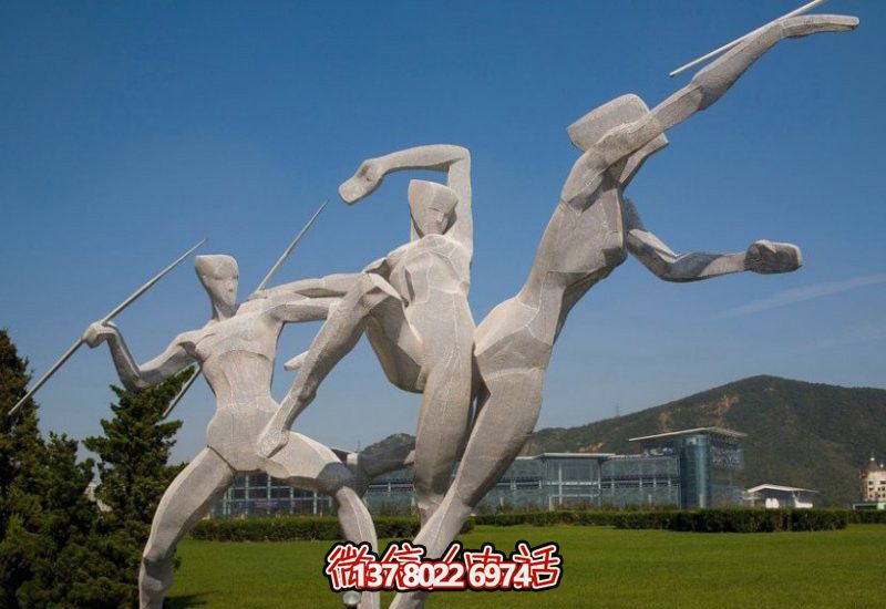 園林廣場不銹鋼投擲標(biāo)槍運(yùn)動人物雕塑 園林廣場不銹鋼投擲標(biāo)槍運(yùn)動人物雕塑