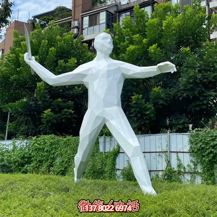 擲標(biāo)槍，玻璃鋼抽象運(yùn)動人物