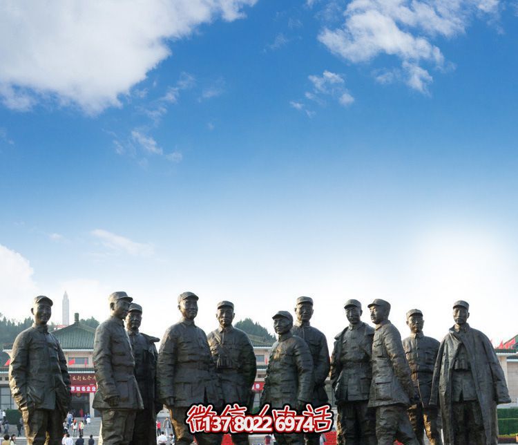 廣場(chǎng)戶外石雕紅軍雕塑 廣場(chǎng)戶外石雕紅軍雕塑