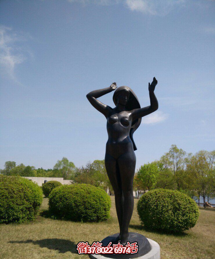 戶外公園景觀銅雕女孩雕塑 戶外公園景觀銅雕女孩雕塑